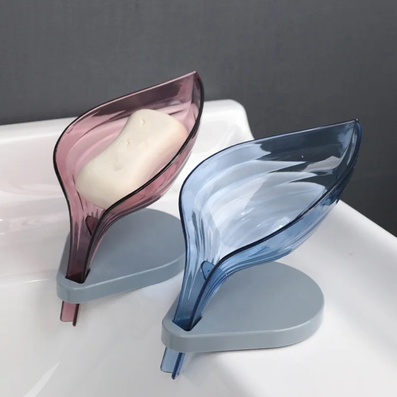 
Leaf shape multifunction durable bathroom plastic soap dish for decorative 