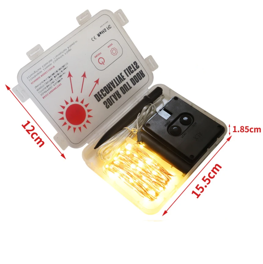 2021 новый продукт 200LED 22M Водонепроницаемая камера для рождественского кекса, букет подарочная коробка украшения 0603 светодиодный фонарь на медном проводе строки солнечный свет для свадьбы