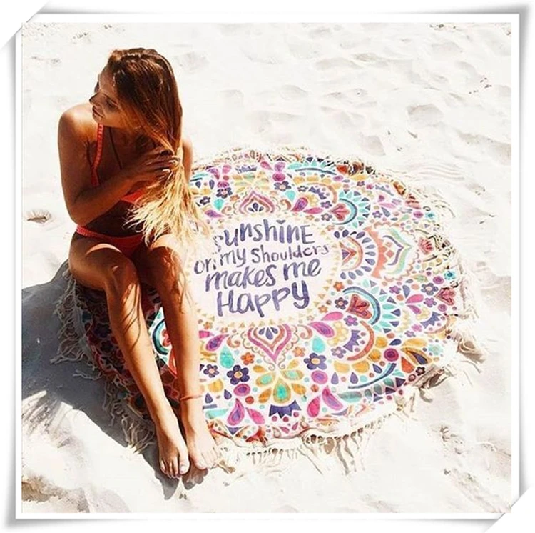 
Microfiber Round Beach Towel 