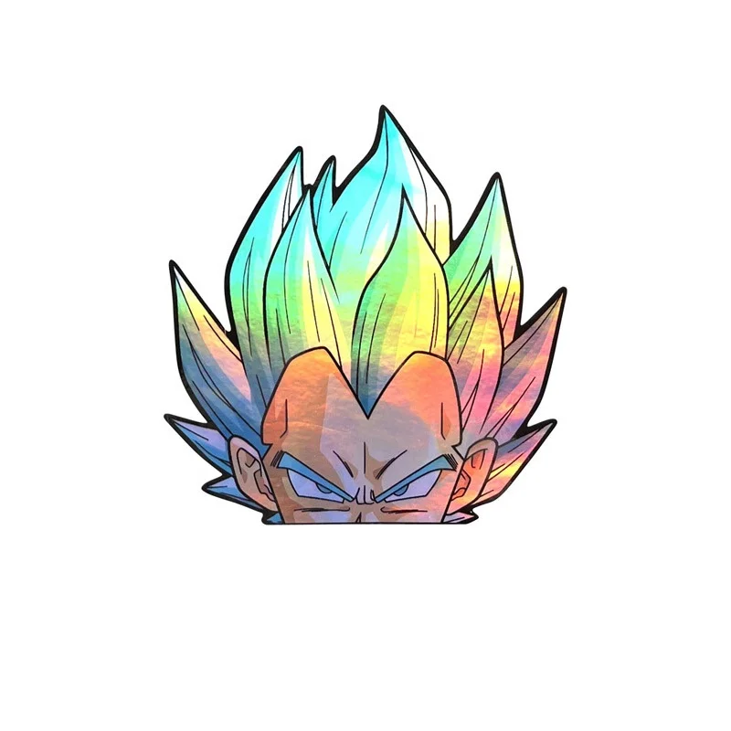 16 New design Anime Mix Colorful Laser Reflection Car Reflective Peek Vinyl stickers and decals Fan of Car Decoration