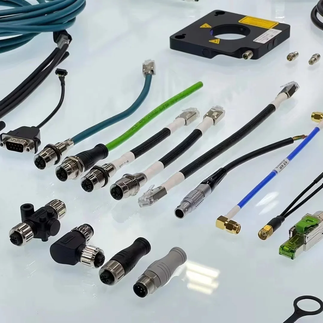 Низкотемпературный разъем M12 L-код 4 + PE 5-контактный женский экранированный литой ПВХ 1 м 16 А кабель питания Бесплатный Конец