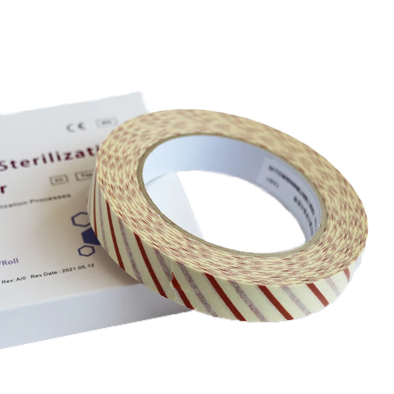 sterilization indicator tapes eto/h2o2 plasma/steam autoclave sterilizer package tape discoloration chemical indication tape