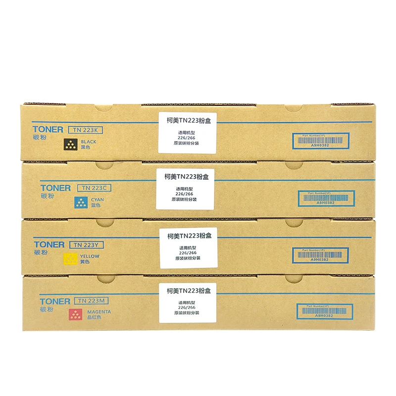 Konica Minolta BHC C 220 7722 280 360 7728 7128 TN216CMYK ceramic Toner Cartridge powder zhuhai A11G231  A11G331 A11G431 A11G131