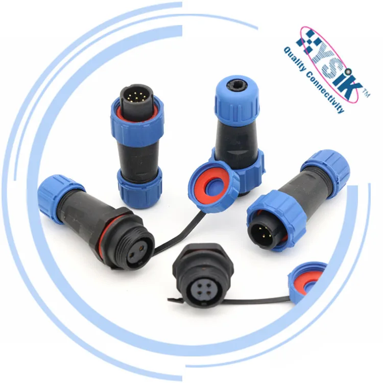IP68 SP13 SP17 SP21 2 3 4 5 7 9 pin male female waterproof 4-6mm OD plug socket cable weipu sp13 connector