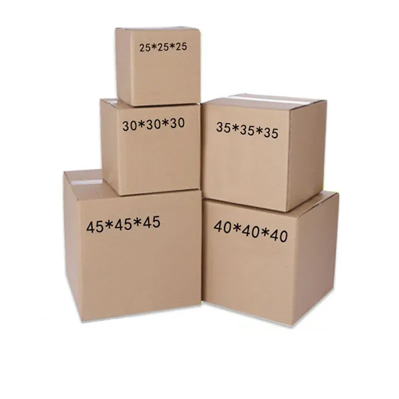 Custom Printing 8x8x8  5x5x5 shipping boxes 5 inch caja de carton embalaje large moving cardboard box packing