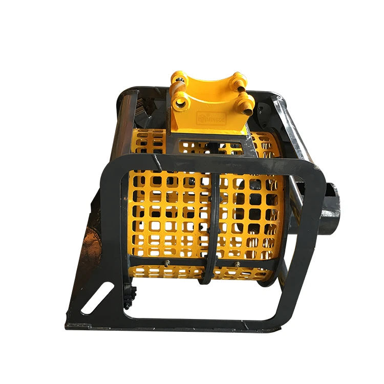 MONDE Construction machinery hydraulic screening bucket rotating sieve bucket to install on excavator