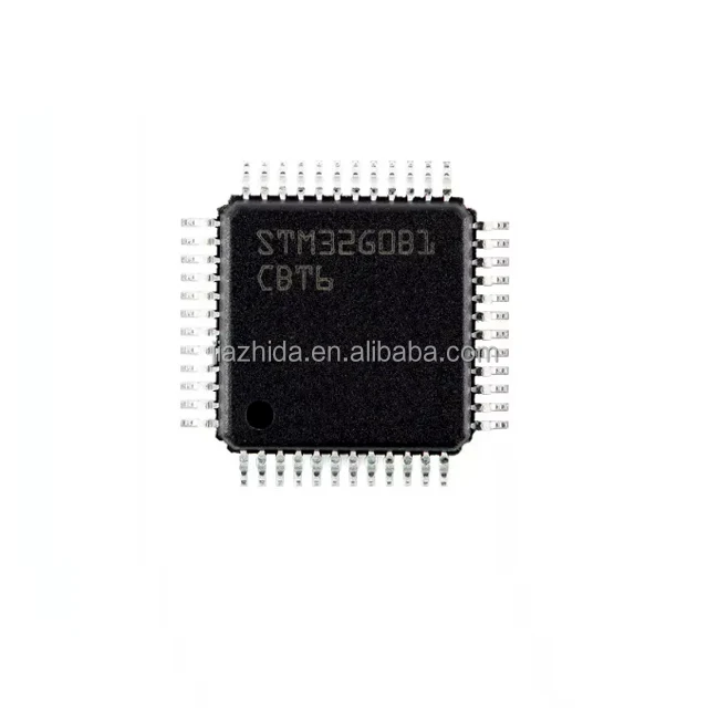 100% Original & New IC Chip STM32G0B1CBT6 ARM Cortex-M0+ Microcontroller IC 32-Bit Single-Core 64MHz 128KB x 8 FLASH 48-LQFP