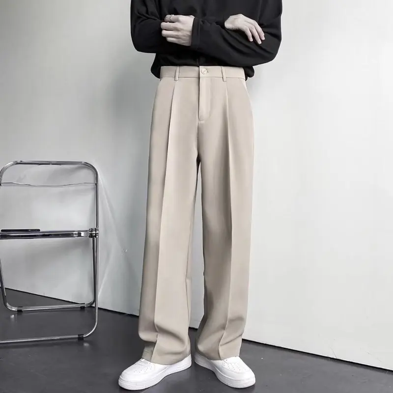 men spring and autumn Korean version khaki work wear trousers for men formal trouser baggy pants