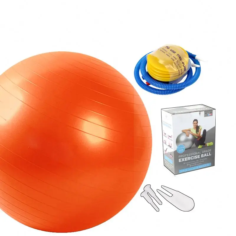 75cm Anti-burst Manufacture Massage Yoga Fitness Sport Gym Ball Orange