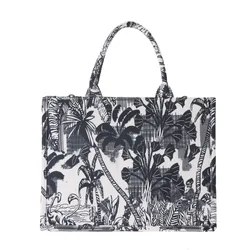 Printed Canvas Tote Bag