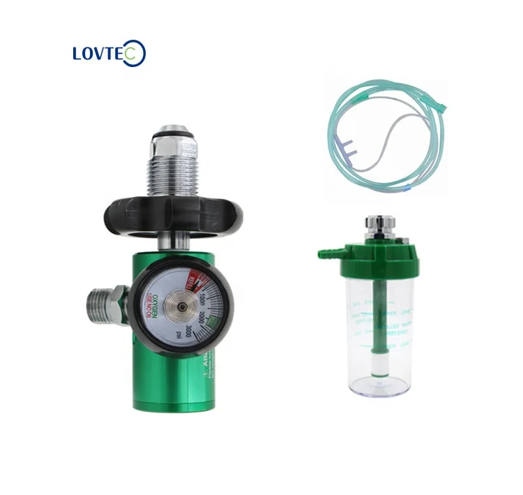 Lovtec Oxygen Regulator Oxygen Regulator Click Type CGA 870 Medical Flowmeter Medical Oxygen Regulator