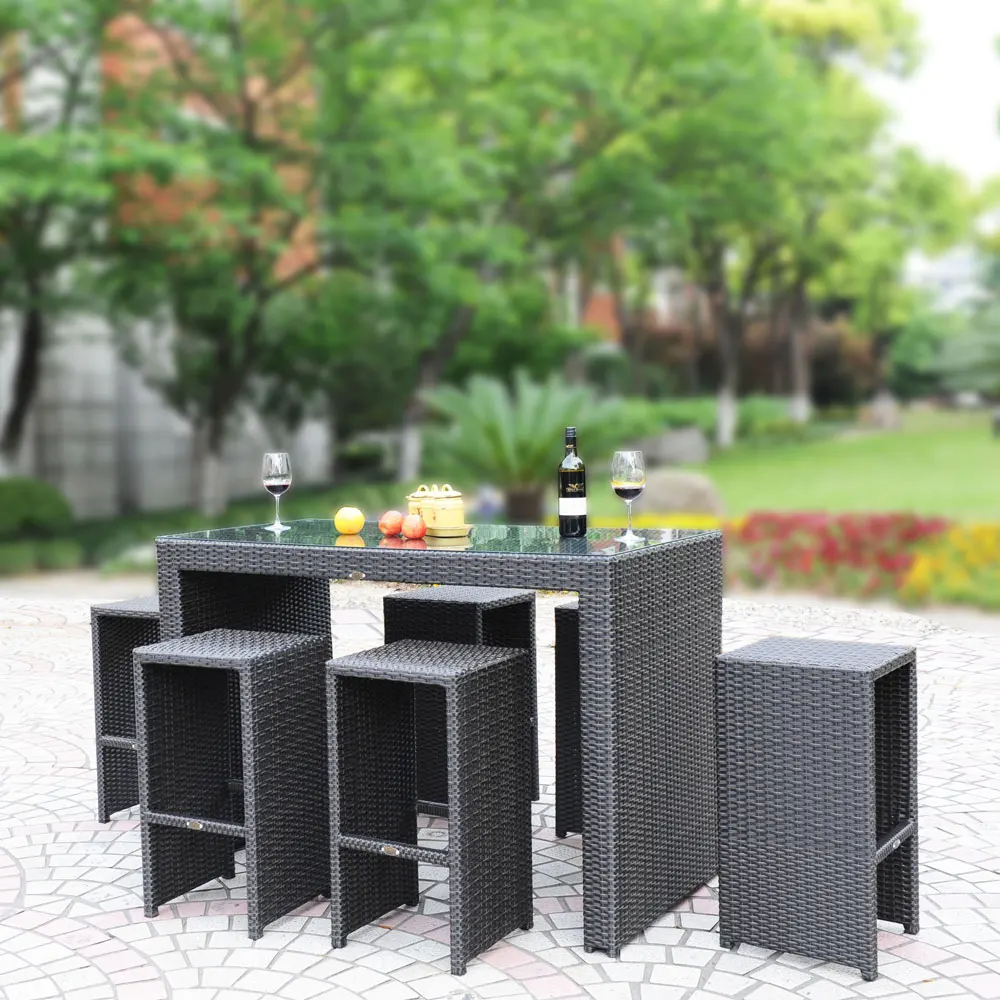  Topgreen Aluminum Rattan Sofa Set Luxury Wicker Garden Furniture Patio