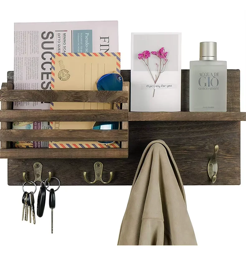 OEM ODM Wall Hooks & Coat Racks Entryway Hanging Cloth Rack Organizer Wholesales Customized Keychain Car Key Holder with Hooks