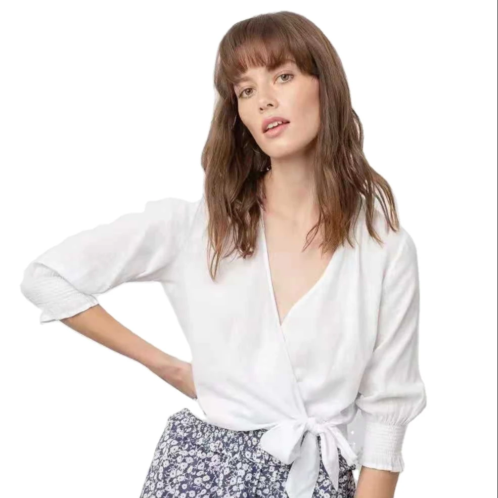 Белая рубашка размера плюс женские блузки и Топы Рубашки с длинным рукавом из мягкого хлопка и льна женские блузки и топы