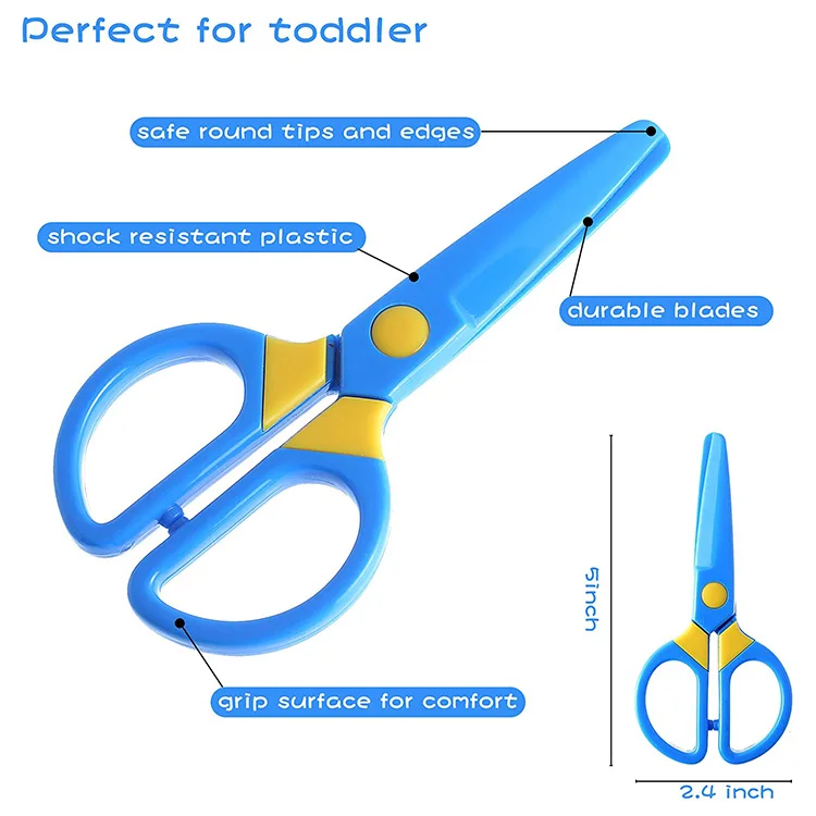 School Left and Right Handed Kids Scissors 5 inch blunt scissors