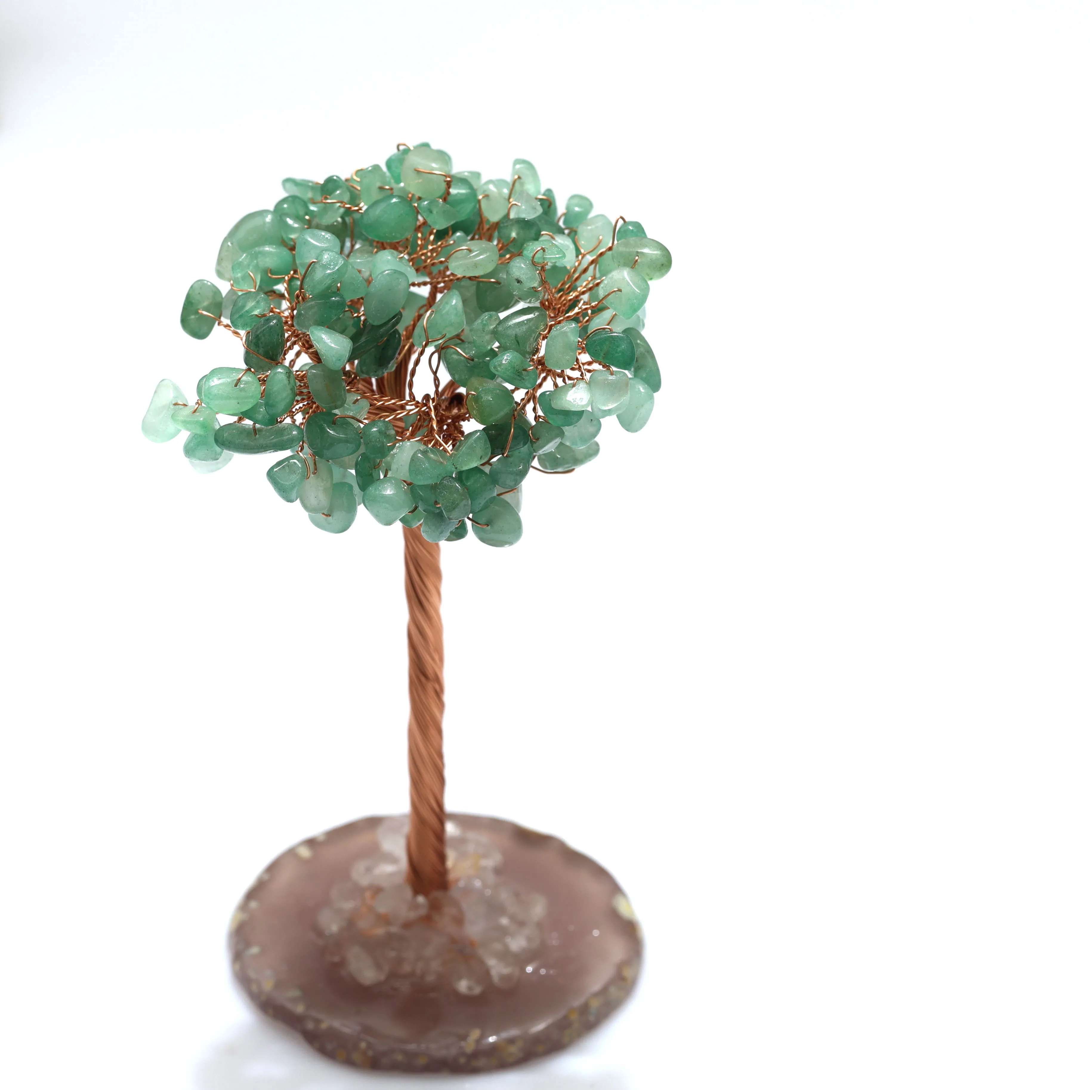 Handmade Natural Crystal Lucky Tree Quartz Gemstone Chip Tree Home Decorative Crystal Money Tree Of Life