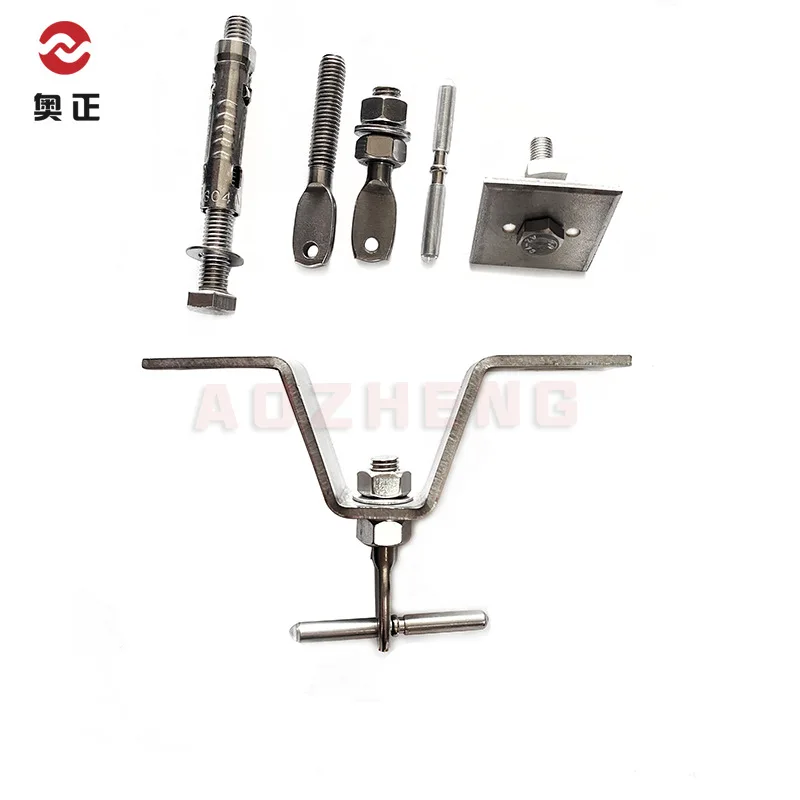 High quality  adjustable customized 304 316 Stainless Steel galvanized steel marble granite ceramic bracket  screw bolts