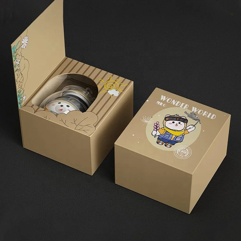 Box printing sublimation 11oz 15oz smash proof mug packing box packaging with foam plastic