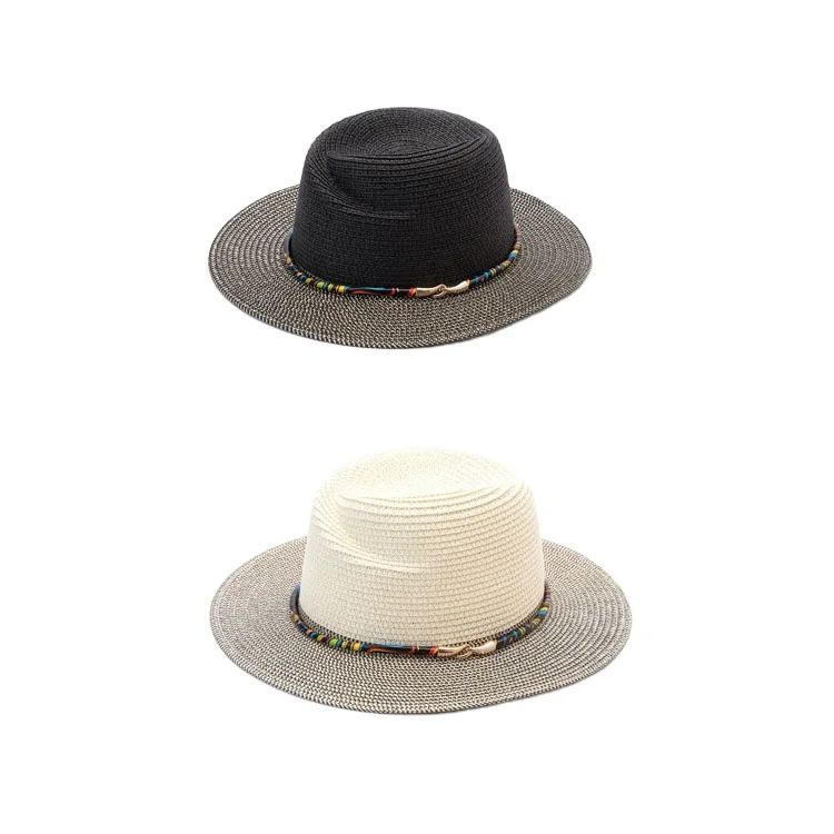 Новый продукт, многоцветная соломенная шляпа из полиэстера для мужчин и женщин