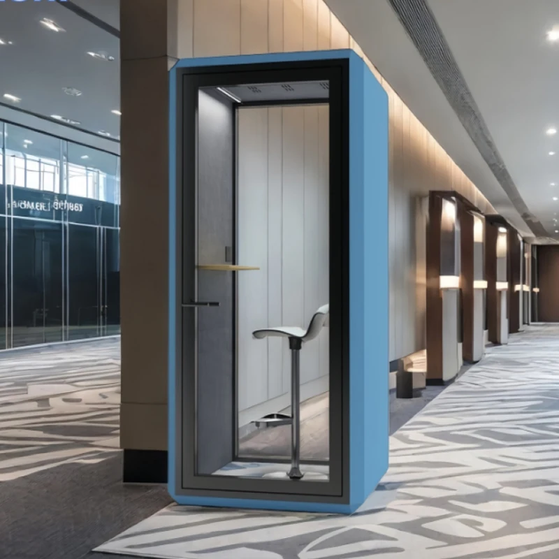 Modern Indoor Portable Studio Office Pod Work Sound Proof Mobile Soundproof Office Meeting Pods