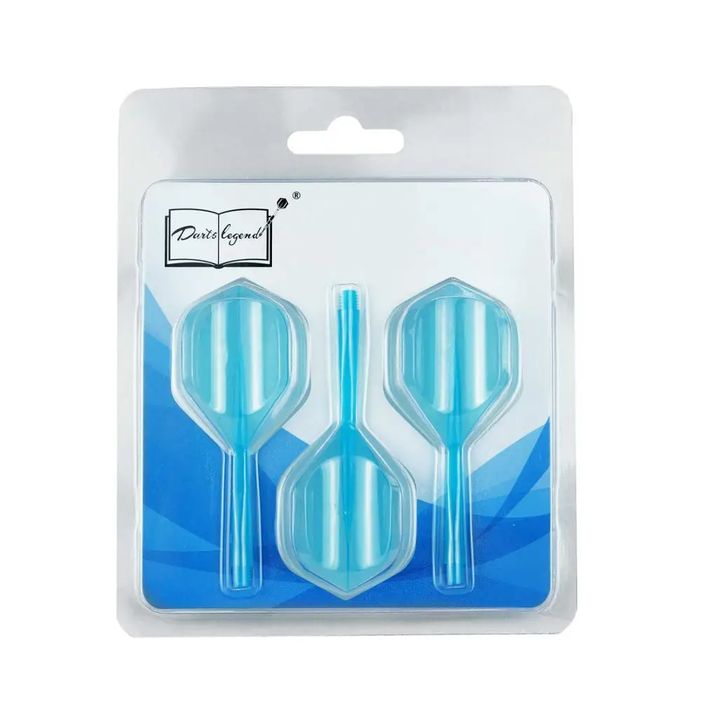 Darts Legend Plastic 2BA Dart Flight, Integrated Dart Flight With Shaft