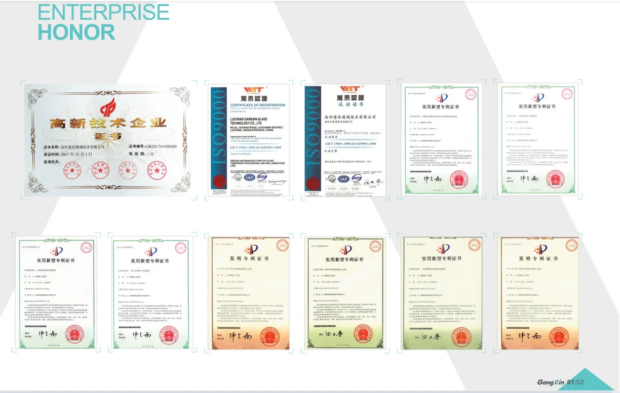 2022 GangXin Double Curved  Automotive  Glass Tempering Machine