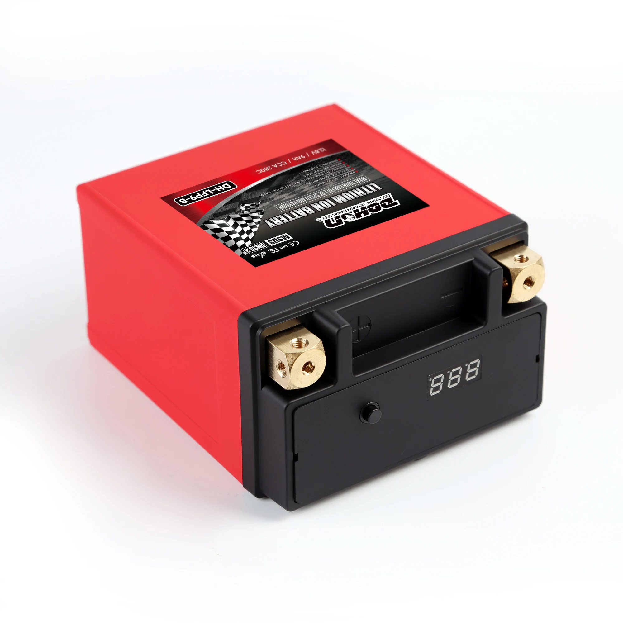 motorcycle battery 12.8V battery charger jump start stop motorcycle battery