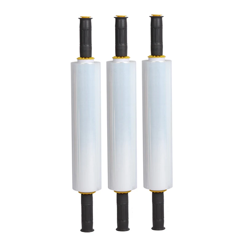 Packing Film 100 Raw Material 20 Micron 80 Gauge Clear Plastic Wrap Manufacturer 50kg Lldpe jumbo roll stretch Film
