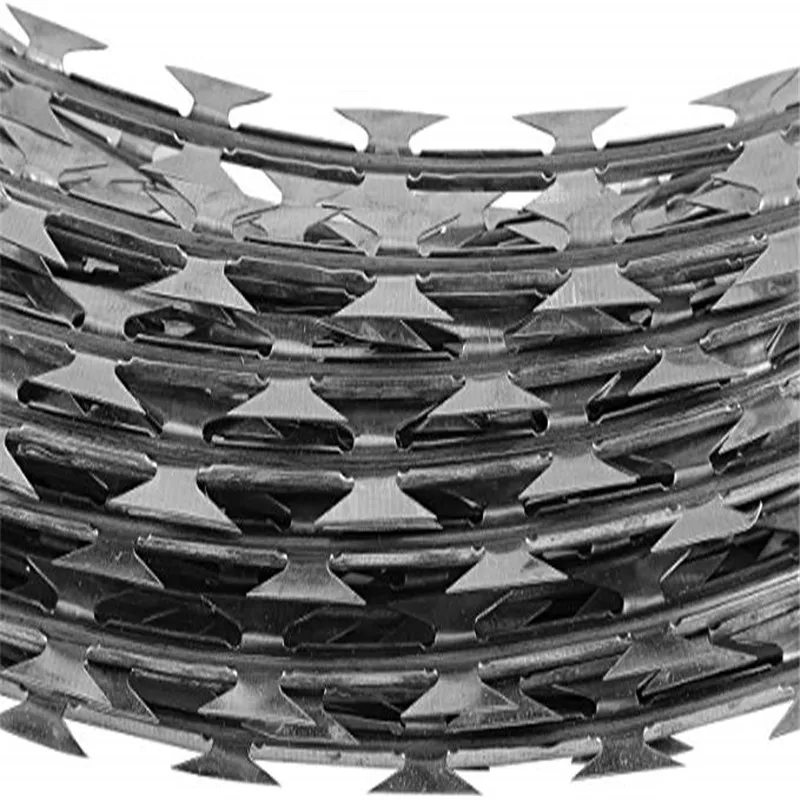 epoxy coating/pvc coated mobile barrier razor wire