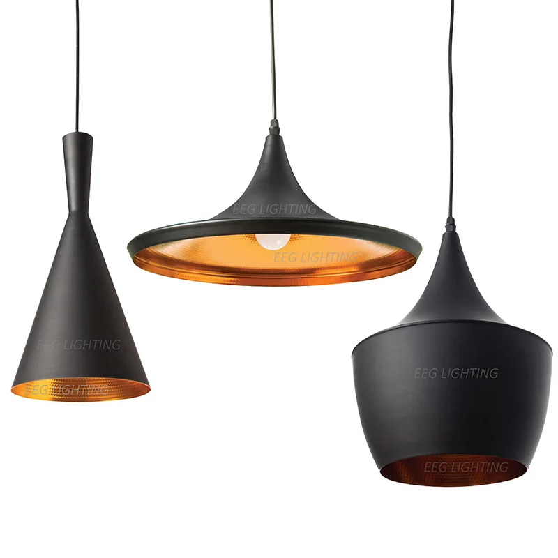 Aluminum Loft Vintage Industrial Pendant Light Black/White lamparas chandelier Lamp Coffee Bar Kitchen Hanging Indoor Lighting