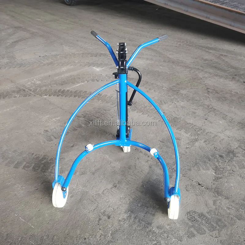 High Efficiency Oil Drum Handling Equipment Hydraulic Jack Lifter Machine Hydraulic 43 gal Portable Drum Lifter