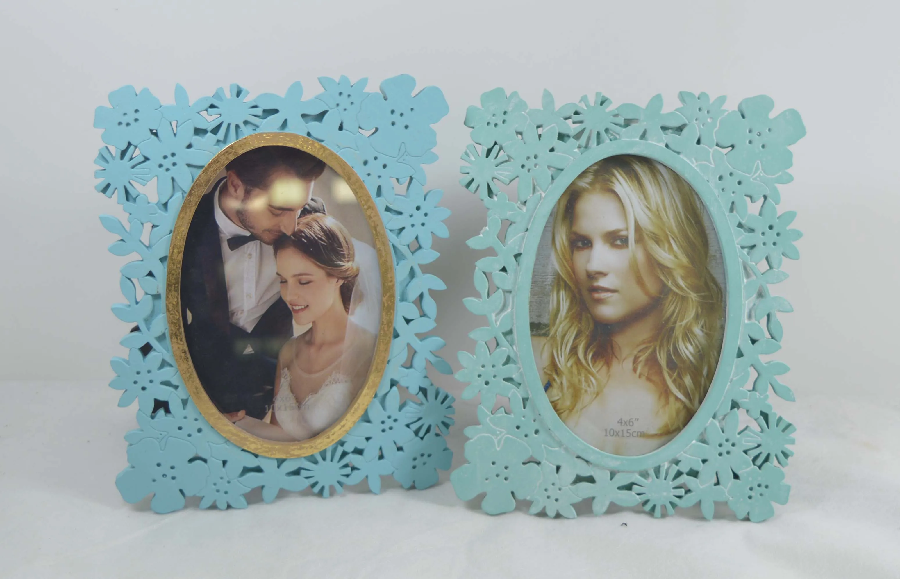 antique silver compact resin photo frame