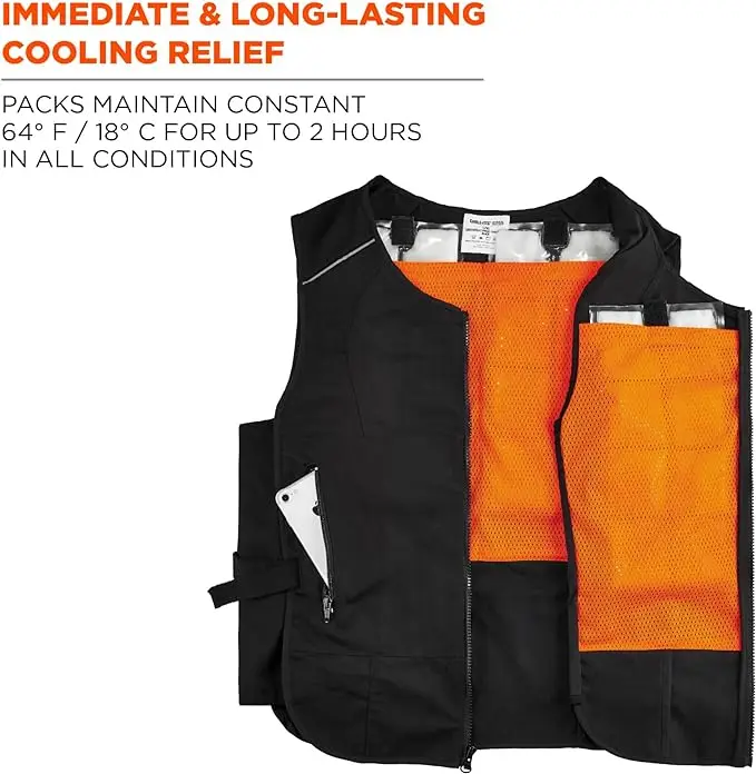 High Quality Insert Cooling Ice Pad Cool Ice Vests Ice industrial use summer water circulation cooling vest cold