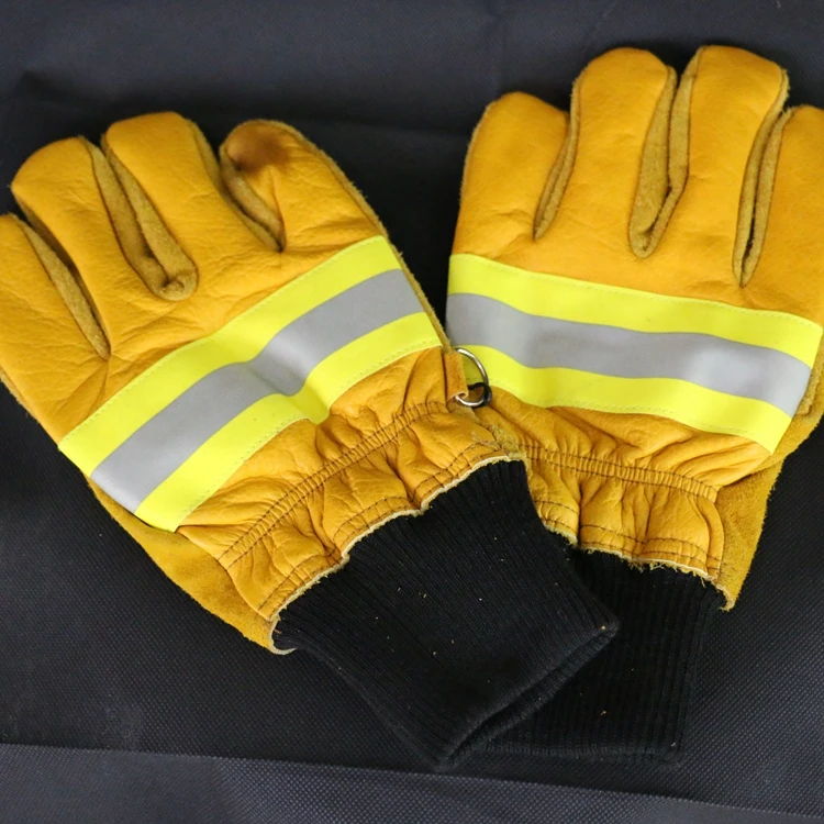 Personal Care Fire Resistant Nylon High Temperature Work Fire Fighter Gloves