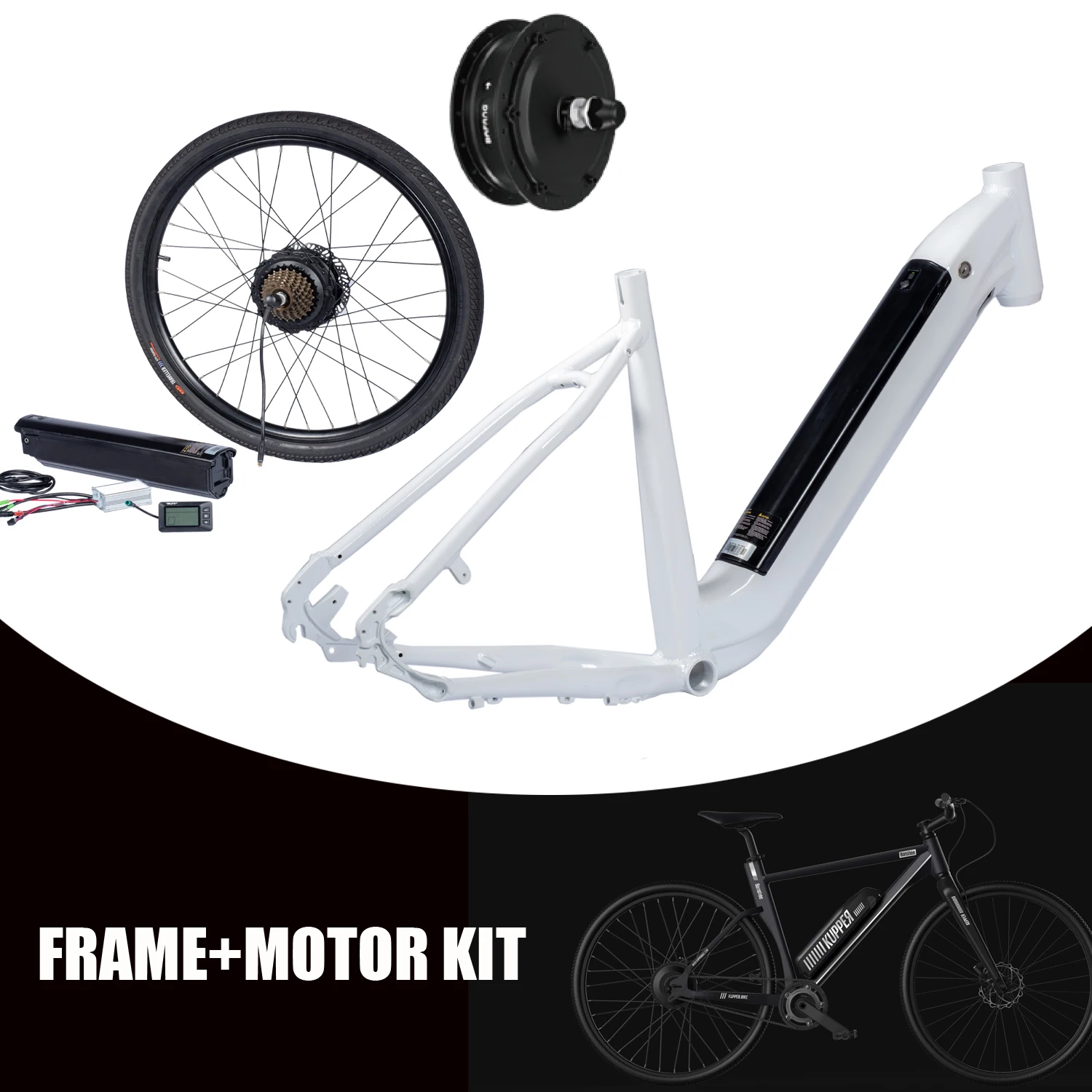 New 20 24 26 27.5 28 29 inch 700C E bike Conversion Kit 36V 250w hub motor Front Rear Motor Wheel Kit b0sch ebike battery