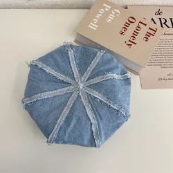 Wholesale Fashion Lady Beret Hats Solid Color Warm Soft Wool Kids women Beanie Beret