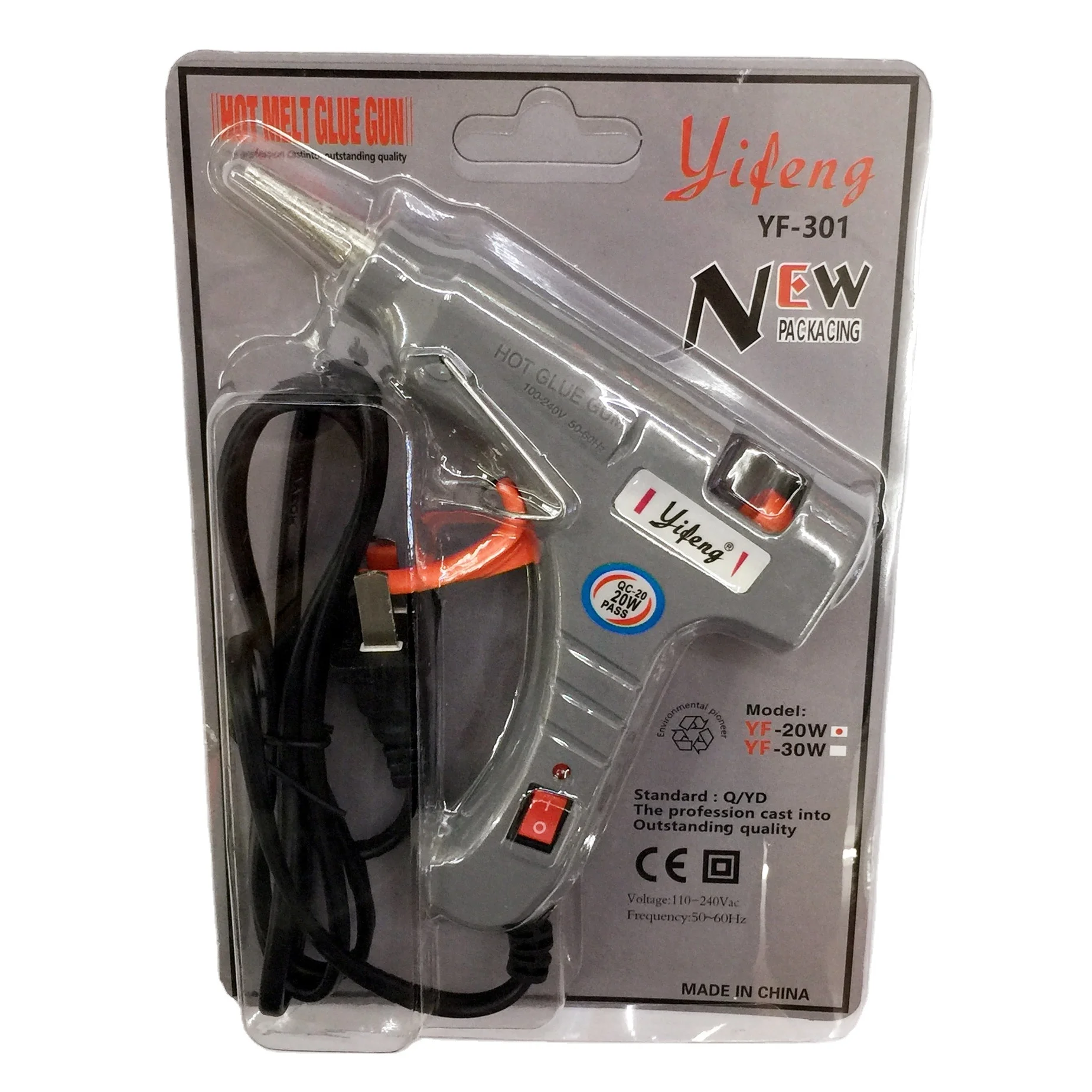 Germany hot selling good quality 20w small glue stick machine hot melt glue gun with switch