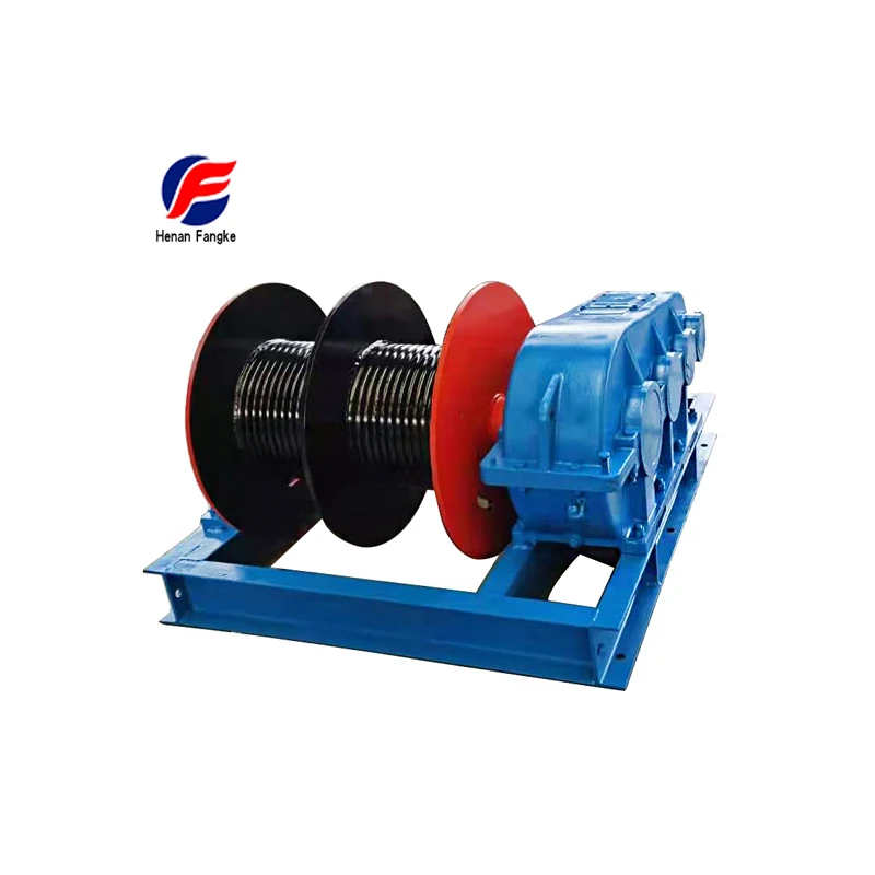 
heavy duty construction material lifting high speed cable pulling machine electric winch 