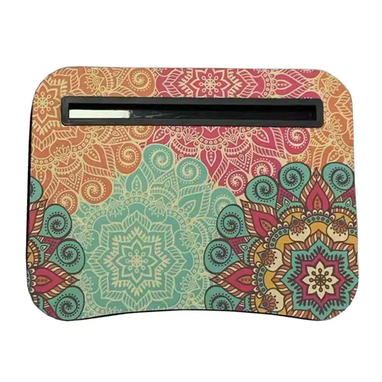 Lap Desk with Pillow Cushion Portable Laptop Stand with Slot for Tablet Phone Lightweight Laptop Desk Tray