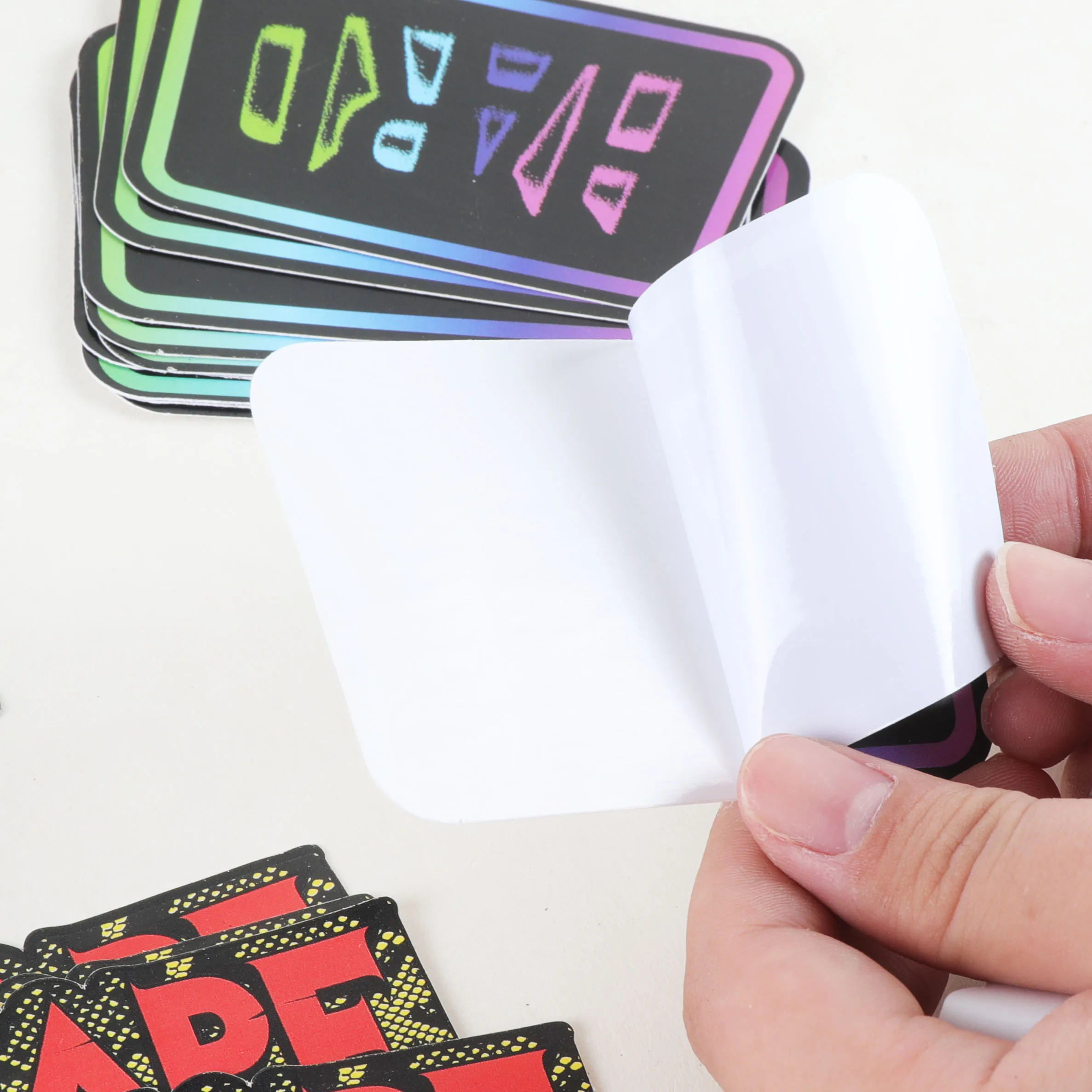 printing label vinyl holographic pvc uvproof sticker custom hologram holographic sticker for promotion