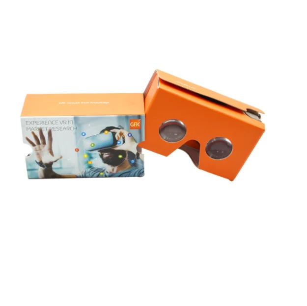 Newly Flat Design Vr Cardboard  3d Glasses Headset,Delicate Cardboard Vr 3d Glasses