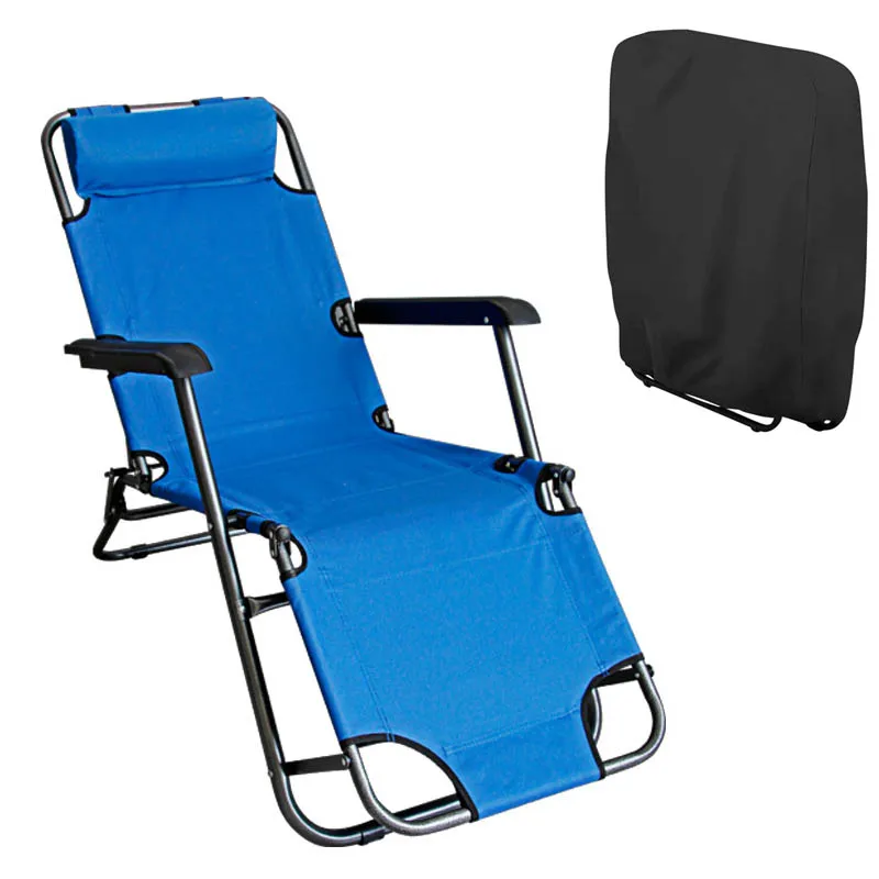 Waterproof oxford drawstring outdoor dust cover black folding chair covers