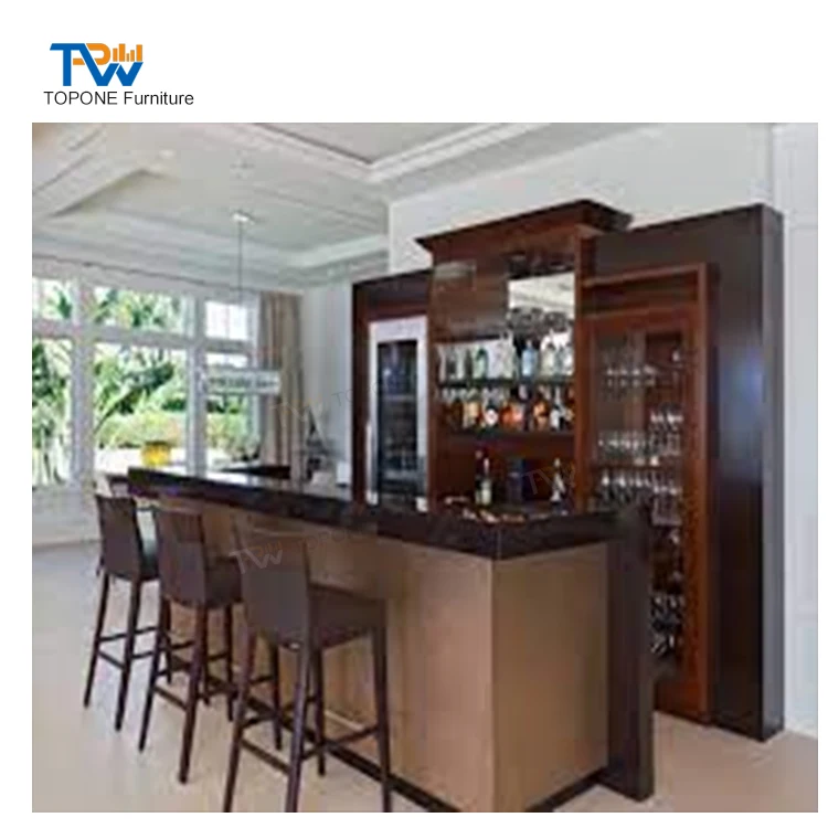 Custom Made Wooden Bar Design Modern Wooden Cafe Bar Counter
