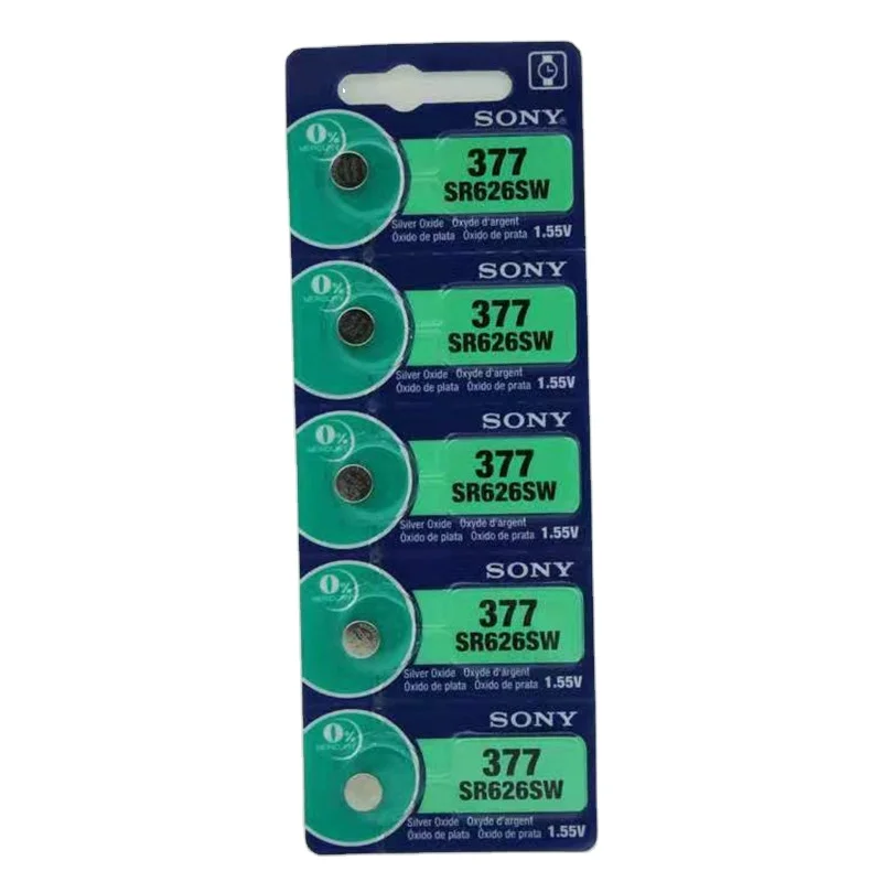 
New selling Cheap Price High Quality 1.55V Button Battery For Electronic Product 0% Hg 377 button cell 626 ag4 watch for sony 