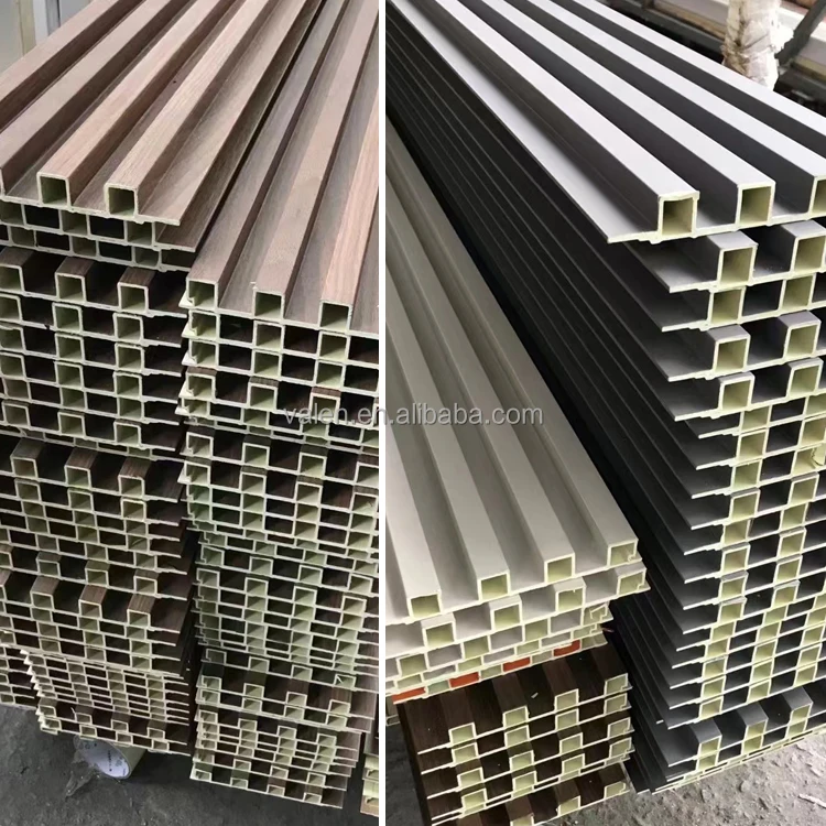 Waterproof Hotel Project Wood Plastic Composite Indoor Covering Cladding Interior Fluted 3D Wpc Wall Panels Wall Interior Boards