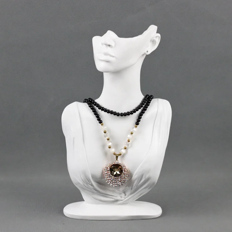 Tongxing Luxury Wholesale Custom Necklace Mannequin Racks Bust White Holder Earrings Jewelry Packaging Display Set