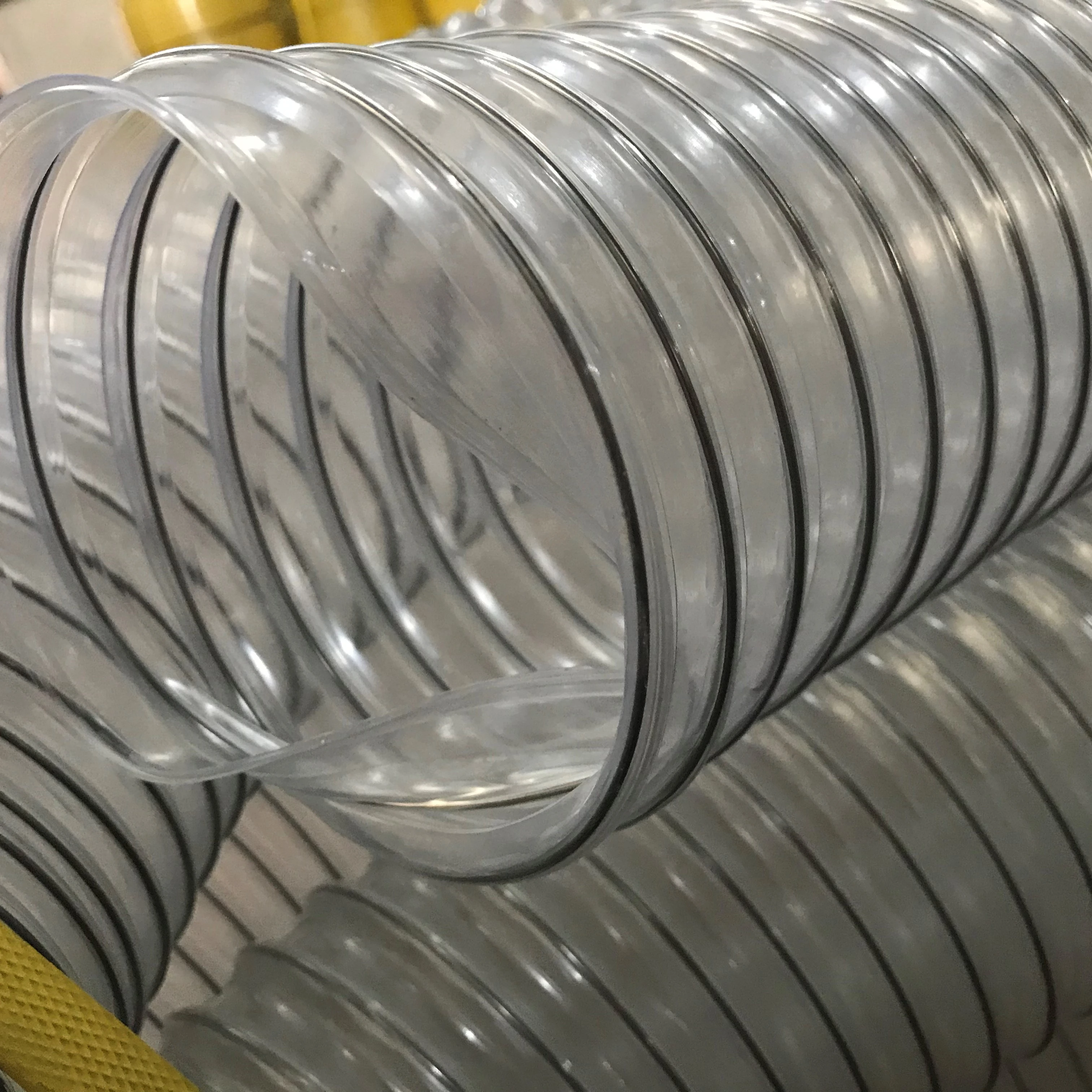 Hight Pressure Hose Antistatic Corrugated Tube PVC Steel Wire Spiral Suction PVC Water Hose