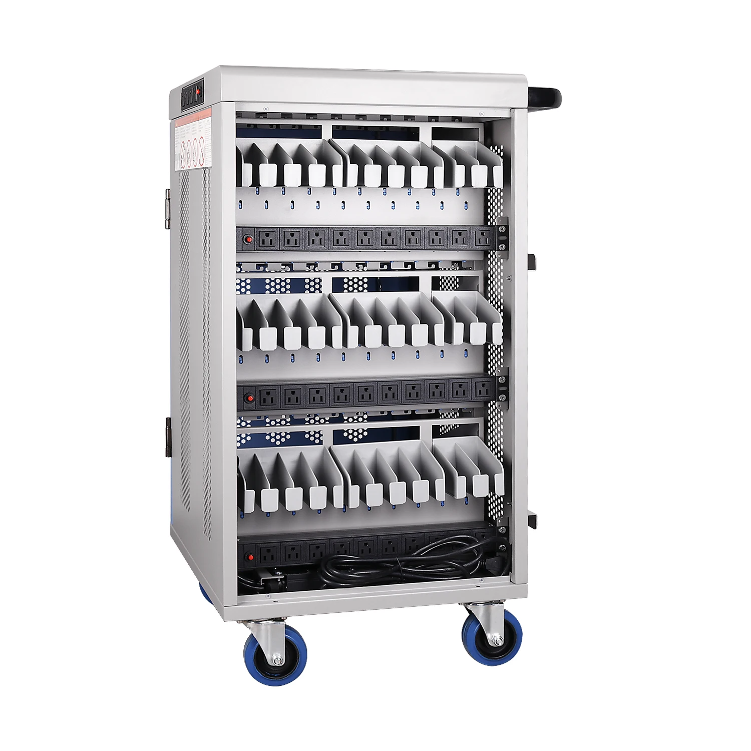 Pochar Y630A 30 Devices Laptop Storage cabinet /Tablet Mobile Classroom Chromebook Charging Cart Power Charging station