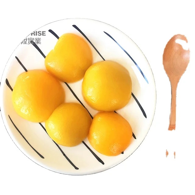 canned yellow peach halves in light syrup/in heavy syrup 820g/d.w.460g