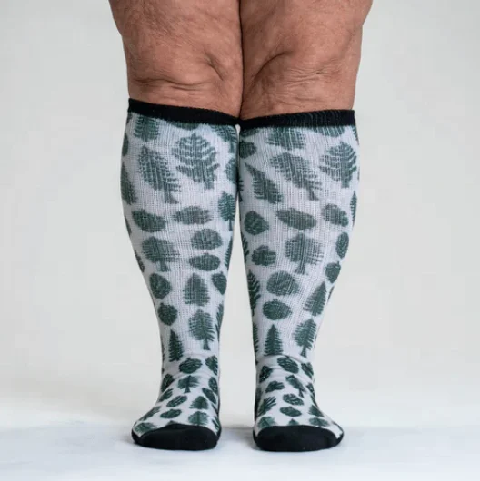 Large Plus Big Size Extra Wide Diabetic Socks Non-Binding Loose Top Non Slip Cotton Sock Men and Women